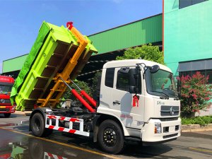 對(duì)接式垃圾車：端午佳節(jié)，28噸對(duì)接式垃圾車測試通過